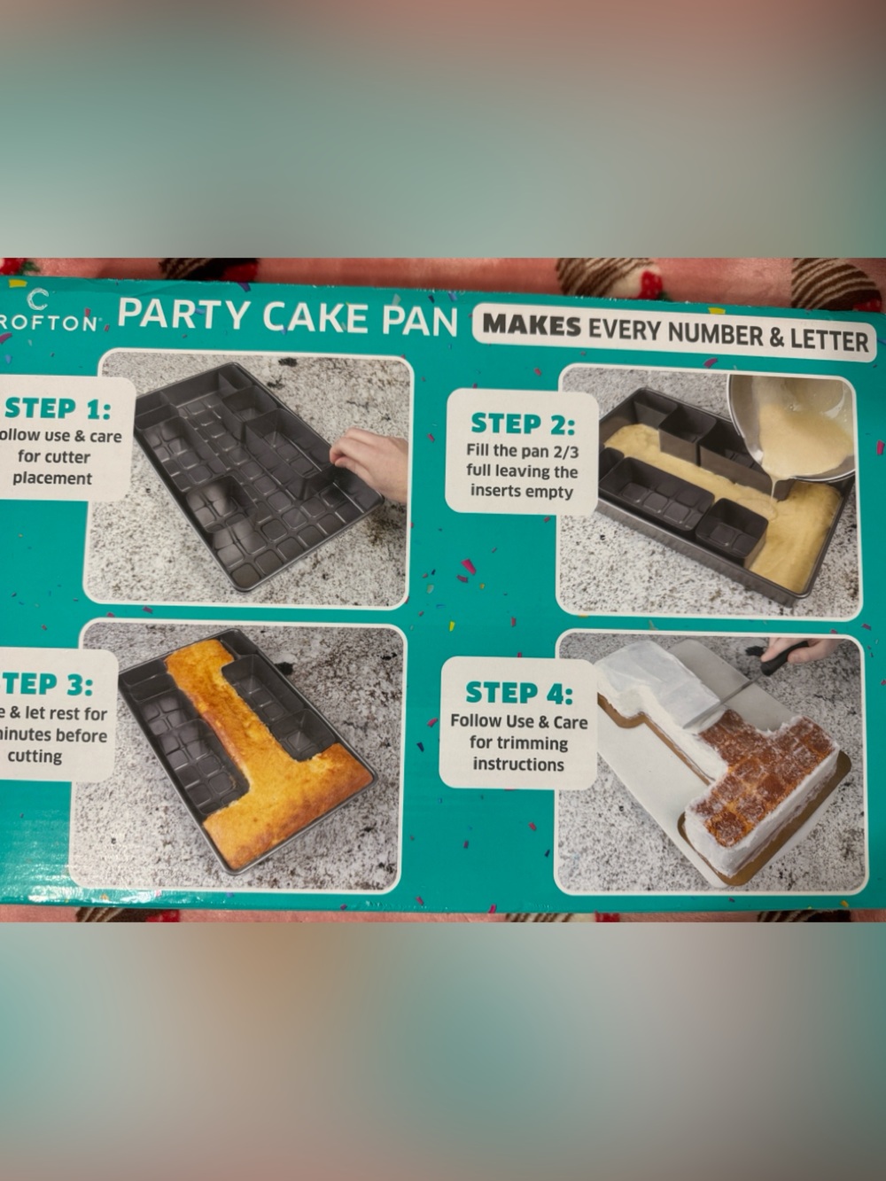 Party Cake Pan Numbers & Letters